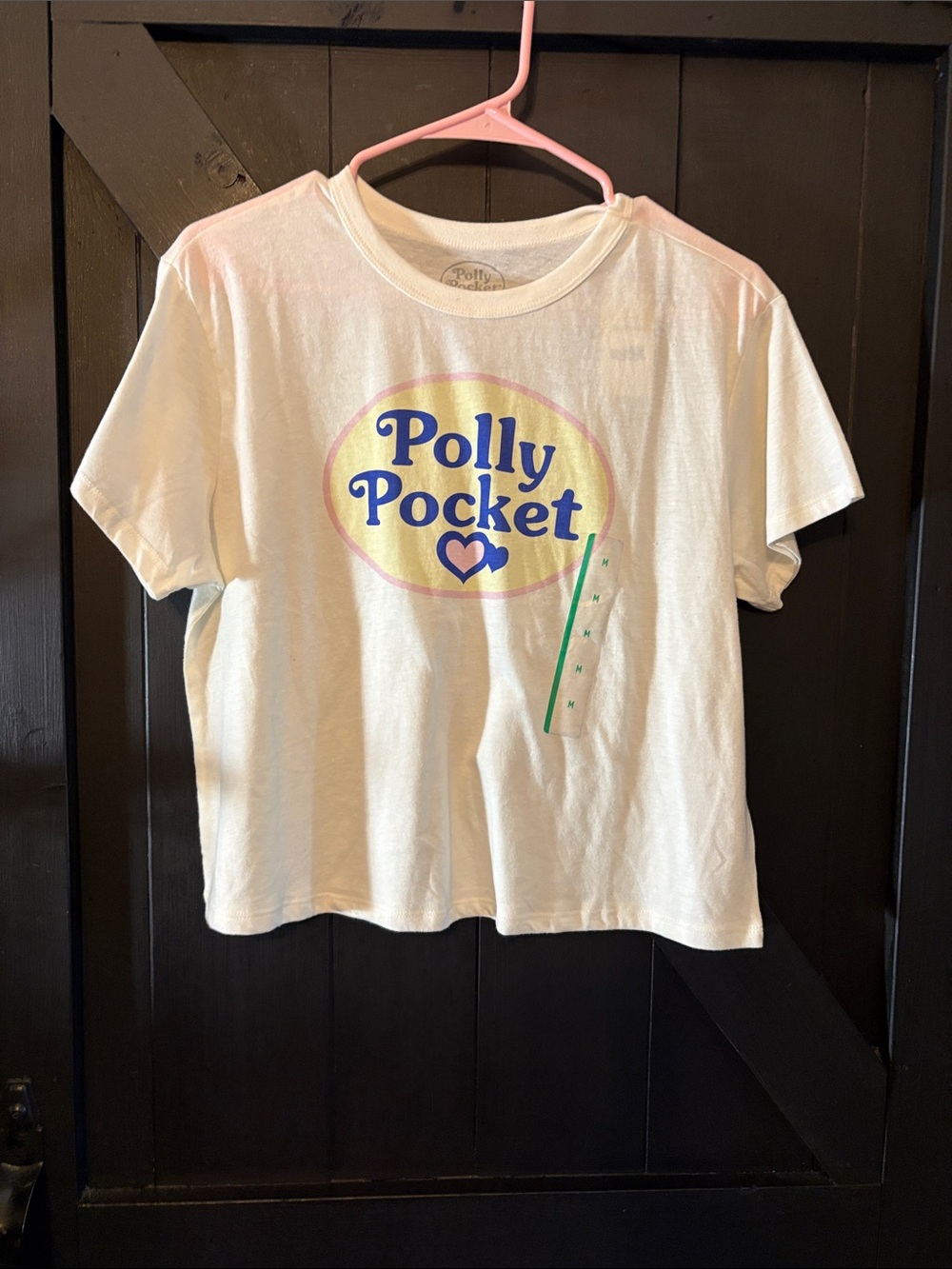 Polly Pocket Cream Short Sleeve Graphic Tee - Retro Logo